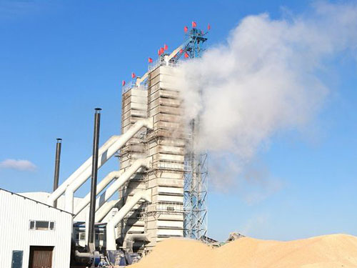 河北玉米烘干機客戶生產現場